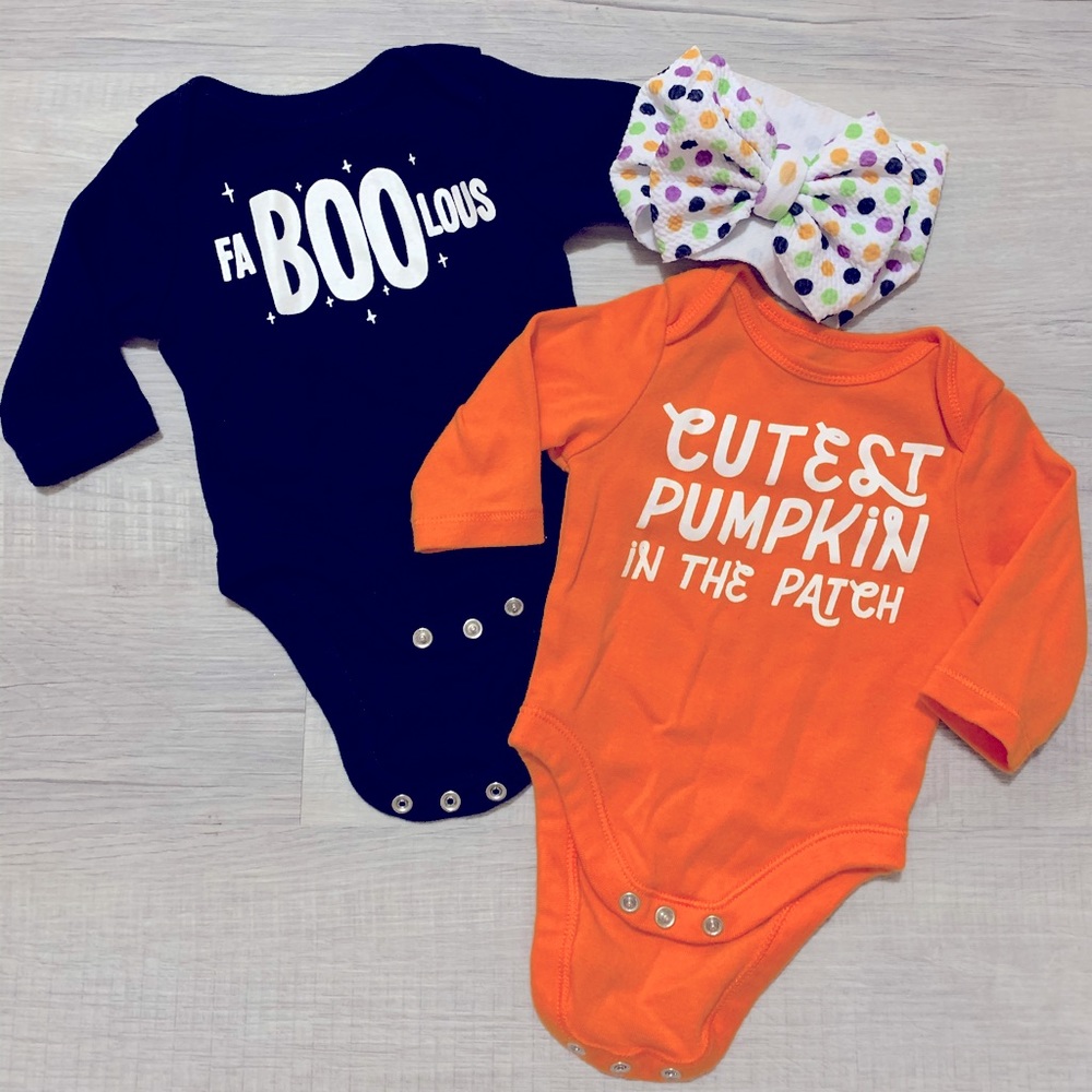 Baby Girl Onesie Halloween Bundle